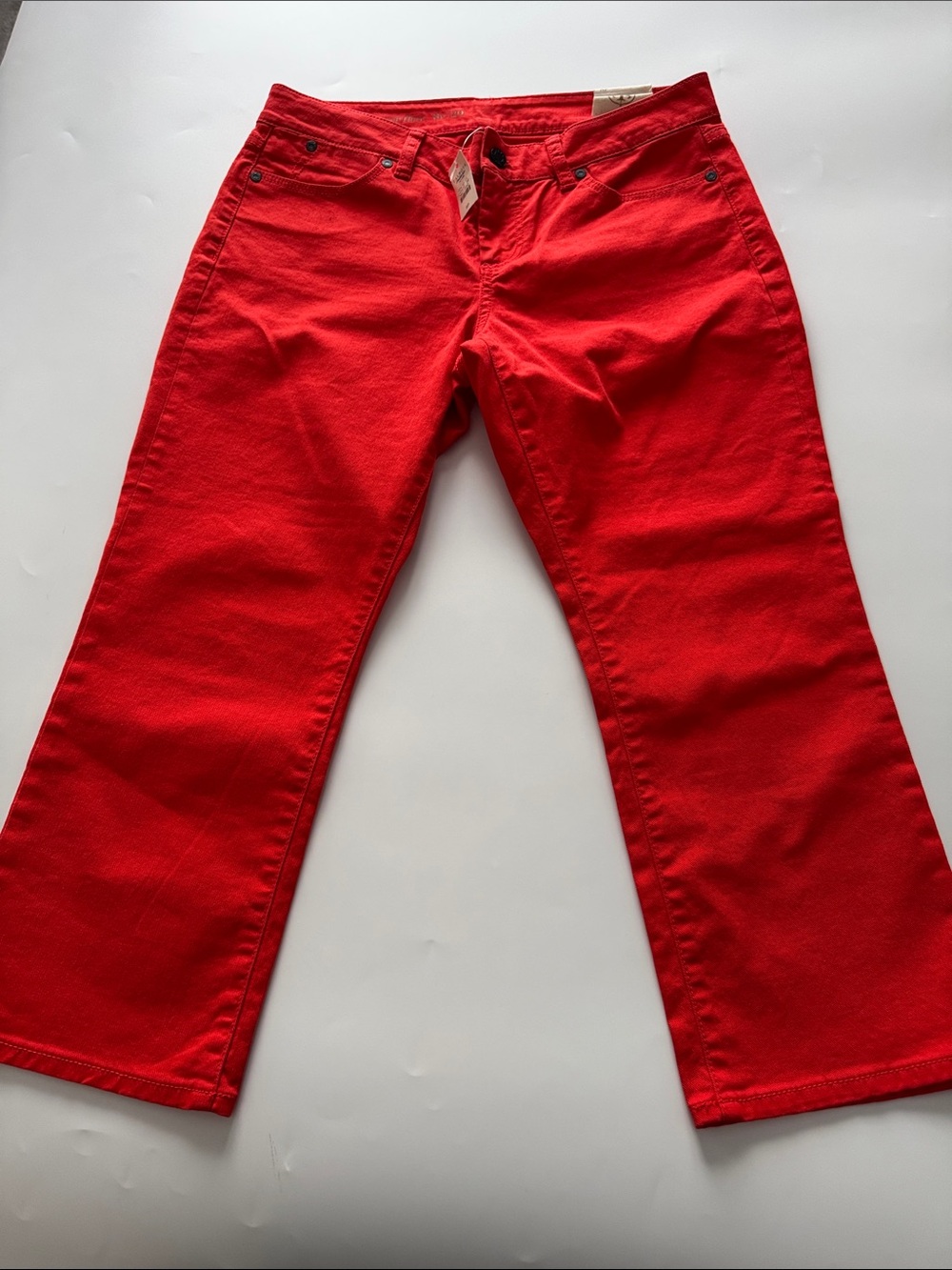 Talbots Bright Red Flare Jeans